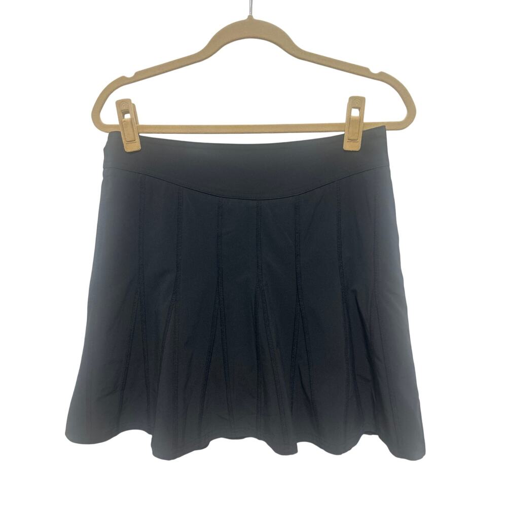 Athleta A-line Black Pickleball Golf Mini Skort Skirt 4 Small
